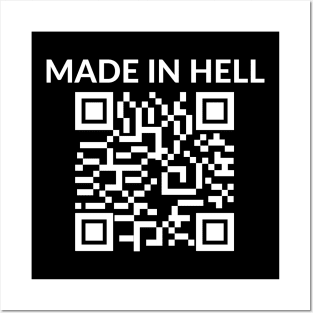 made in hell barcode Posters and Art